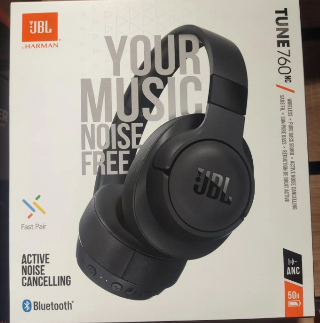 HEADPHONES JBL T500 BLACK