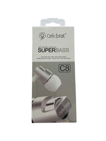 Celebrat C8 In-Ear Metal Super Bass Earphones