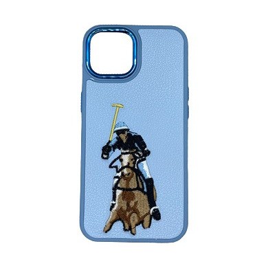 Horse Riding iPhone 12 Case blue