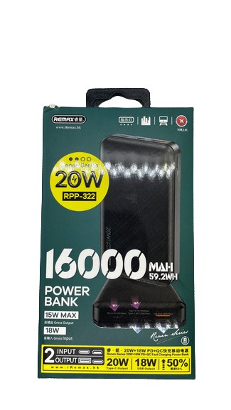 Remax RPP-322 20W 16000mAh Power Bank