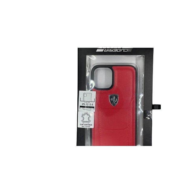 Scuderia Ferrari Leather Case For iPhone 12