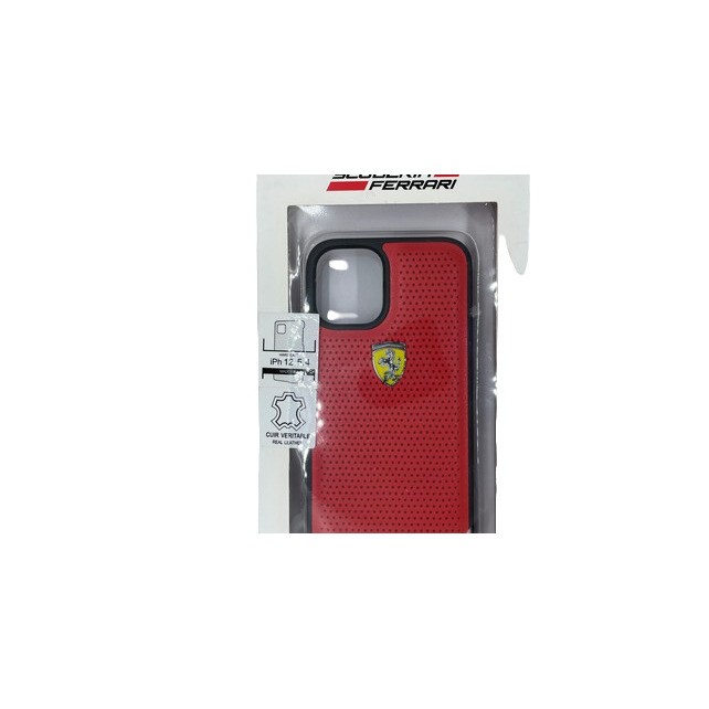 Scuderia Ferrari Leather Case For iPhone 12