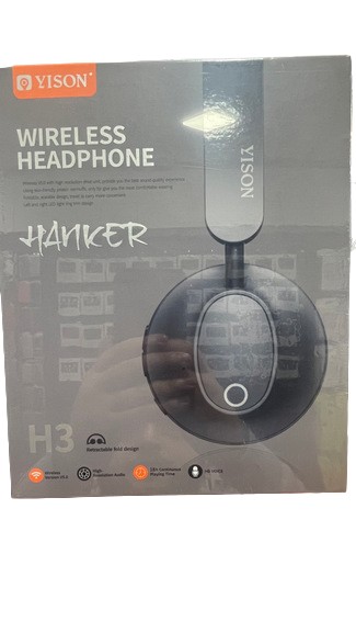 YISON Hanker H3 Gray wireless headphone & wired, BT 5.0, 40mm