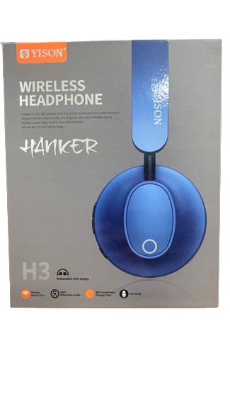 YISON Hanker H3 Blue wireless headphone & wired, BT 5.0, 40mm