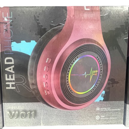 Headphone VJ011 black wireless red