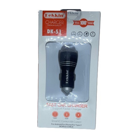 Dekkin 2USB DK-51 Black Car Charger